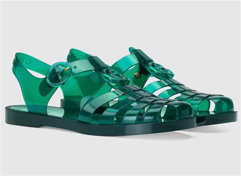 gucci sandale plastique|gucci closed toe sandals.